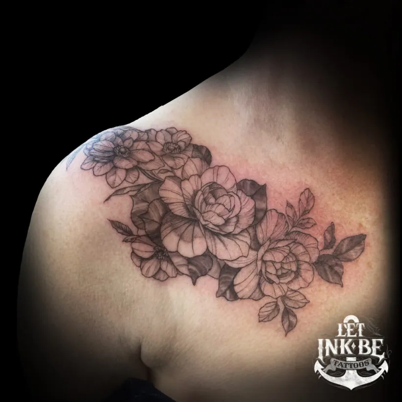 pioenrozen tattoo
