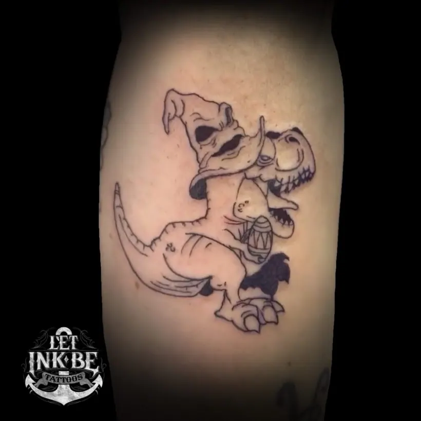dieren tattoo t rex