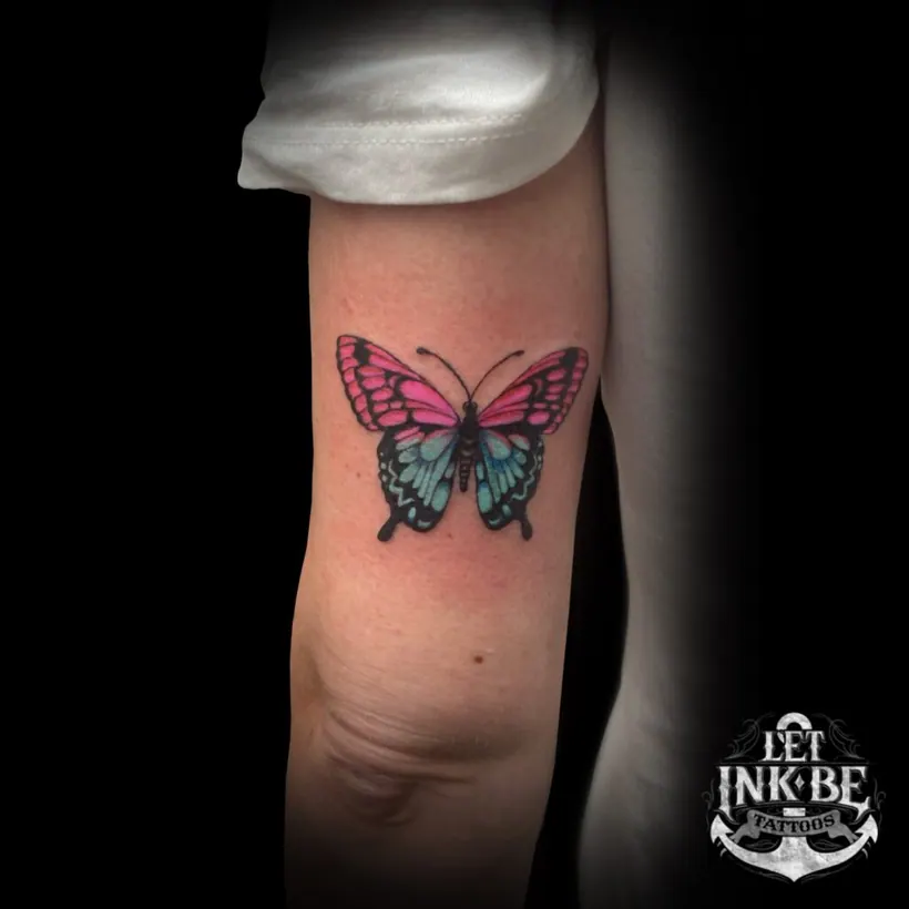 dieren tattoo vlinder
